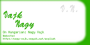 vajk nagy business card